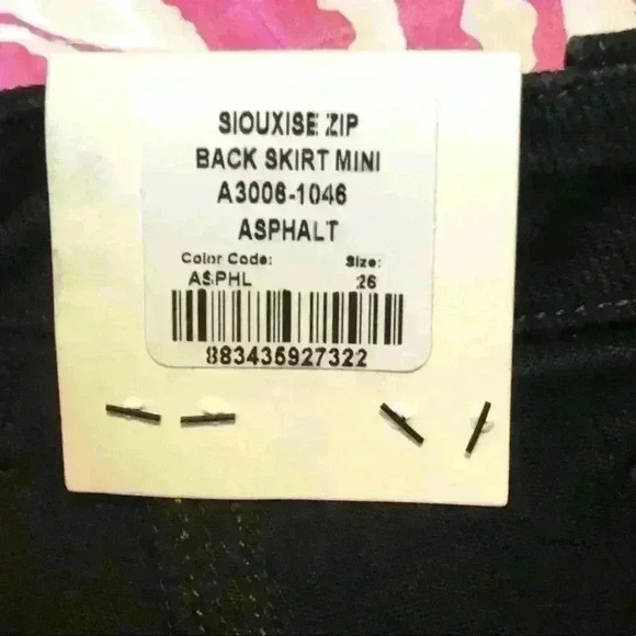 NWT Agolde Black ‘Siouxise Zip Skirt’ Denim Skirt - Picture 6 of 10